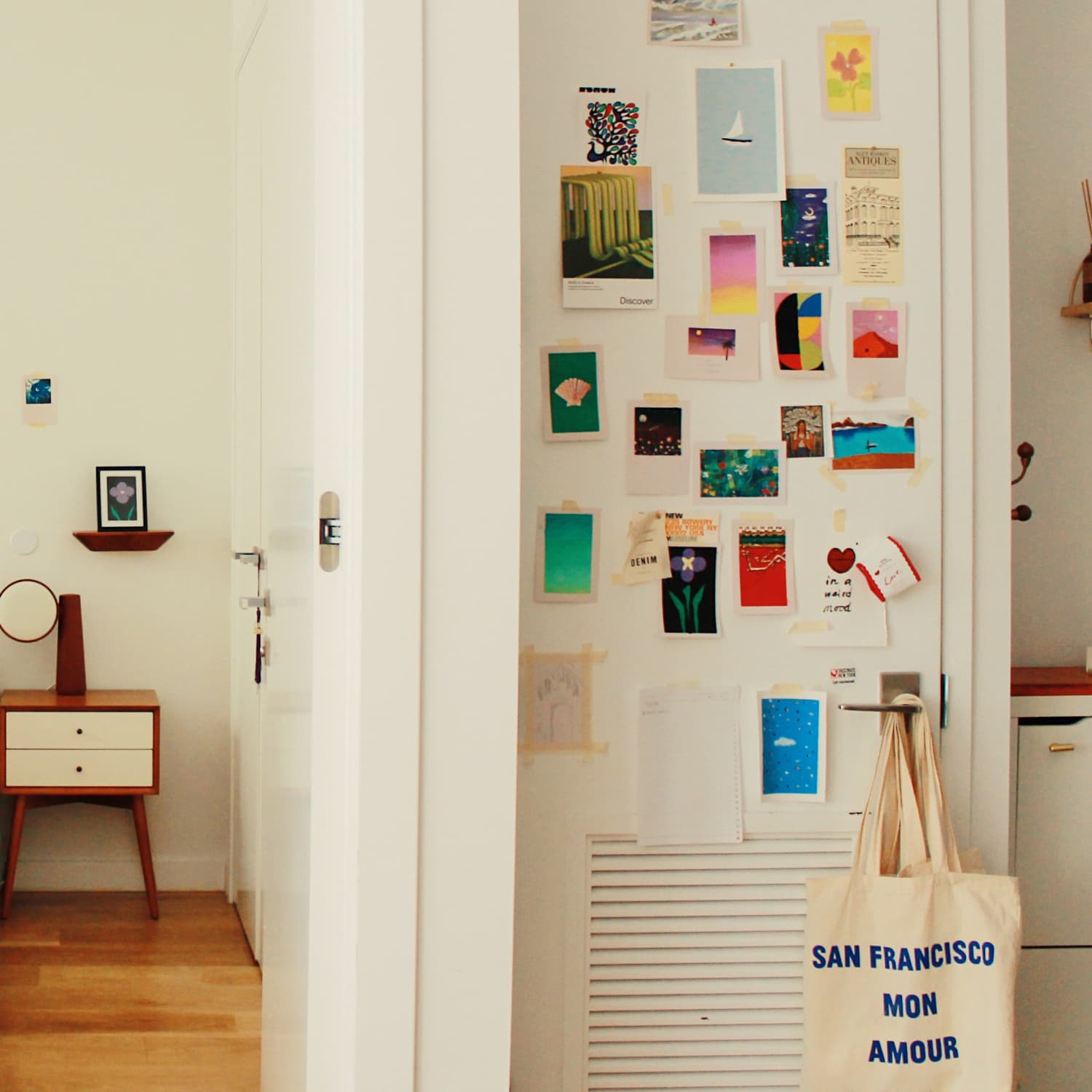 Hanging art above light switch 2025